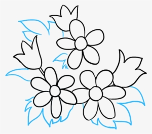 How To Draw Flower Bouquet - Drawing