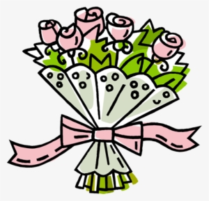 Pictures Of Bouquets - Bouquet Of Roses Clipart