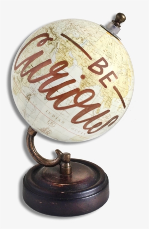 "be Curious" Globe " - Figurine