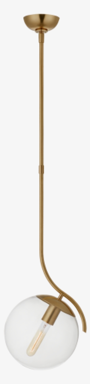 Caia Globe Pendant In Hand-rubbed Antique Brass With - Pendant Light