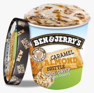 Caramel Almond Brittle Non-dairy Frozen Dessert, Pint - Ben & Jerry's Cherry Garcia Non Dairy