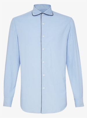 Cotton Corduroy Shirt With One Piece Collar - Blouse