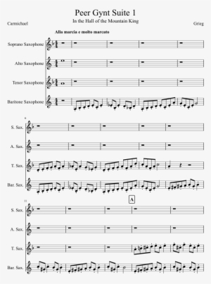 Peer Gynt - Hall Of The Mountain King Flute Notes