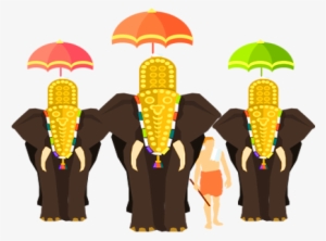 Menus - Onam Elephant Png