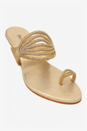 5 Womens Ethnic Slipon Heel Chappal - Slipper