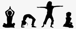 Yoga Vector Kid - Kids Yoga Silhouette