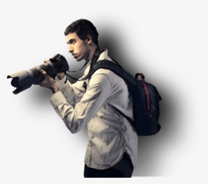 Man Png Image With Transparent Background - Man With Camera Png
