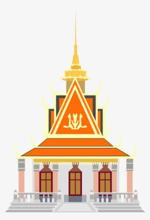 Clipart - Pagoda In Cambodia Png