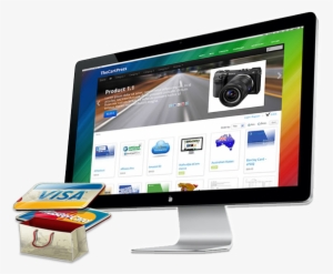 Slide Banner - E Commerce Website In Computer Images Png