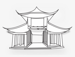 28 Collection Of Chinese Temple Clipart - Chinese House Coloring Pages