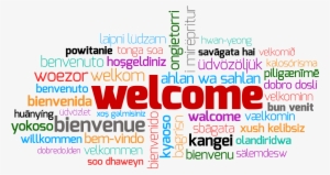 Welcome Word Cloud Transparent