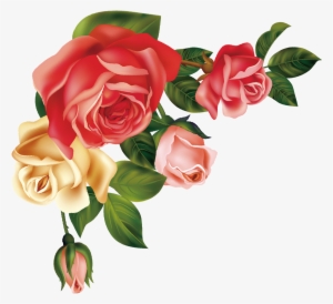 Hand Drawn Cartoon Fashion Rose Flower Decoration Vector - Rose