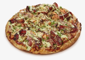 Oven-roasted Chicken, Pesto Pizza Sauce, Rasher Bacon, - Chicken Png Pizza