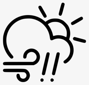 Day Hail Wind Cloud Rain Sun Svg Png Icon Free Download - Thunderstorm Sun Icon