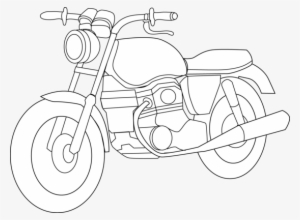 Motorcycle Coloring Page - Outline Images Of Motor Bike
