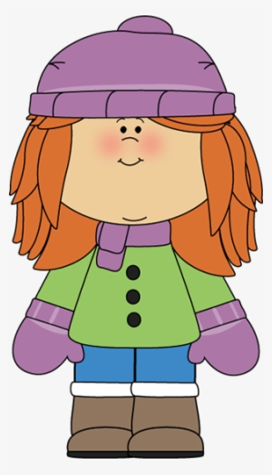 Dress For The Weather Clipart - Girl Winter Clipart