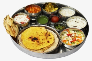 Sattvic Sampurn Aahar - Transparent Background Thali Png