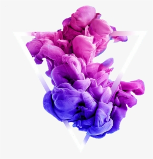 Triangle Smoke Hd Sticker Overlay Bright Colorful - Fotografie-druck: Sanjanjam's Ink Color Drop, Lily,