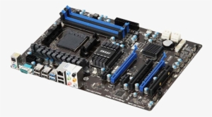Computer Motherboard Png Hd - Msi 970a-g46 - Motherboard - Atx - Socket Am3+ - Amd