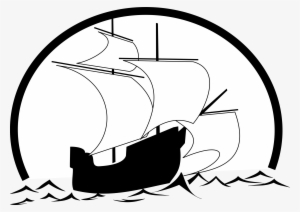 Sail Ship In Front Of Sunrise Svg - Sail Clipart