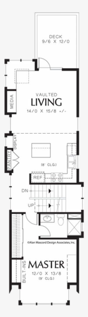 Narrow House Floor Plan