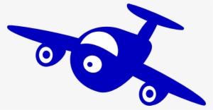 Blue Plane Clipart