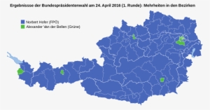 Mapa 24 Abril - Präsidentschaftswahl Österreich