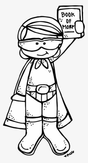 Melonheadz Lds Illustrating - Melonheadz Superhero Clipart Black And White