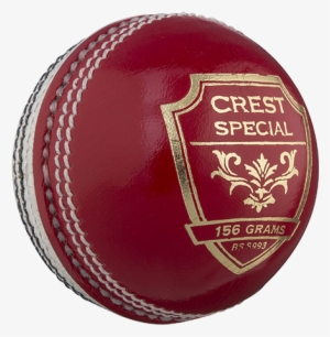 Gray-nicolls Cricket Crest Special 156g Red White Front - Cricket Ball