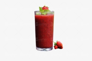 Transparent Background Strawberry Smoothie Png