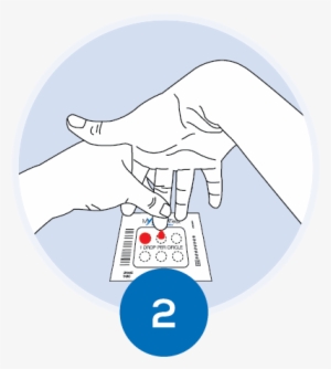 Simply Order Your Tests Online And Take A Fingerprick - Cartoon