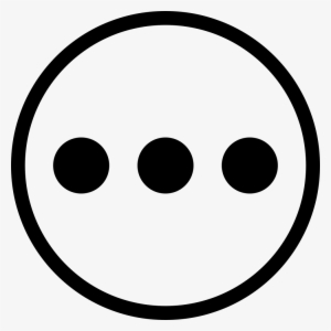 More Circular Button Interface Symbol Of Three Horizontal - Floating Menu Icon Png