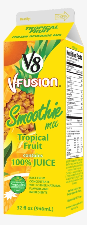 21356 V8 Fusion Tropical Fruit 32oz Carton - V8 Juice