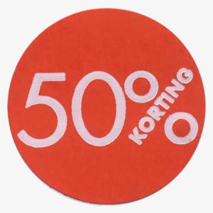 Label, Sale/reduced Label, Paper, 50% Discount, ∅30mm, - Etiket, Reclame-etiket, Papier, 50% Korting, ∅30mm,