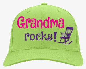 "grandma Rocks" Cap Design Best - Let's Rock! 5x7 Flat Cards