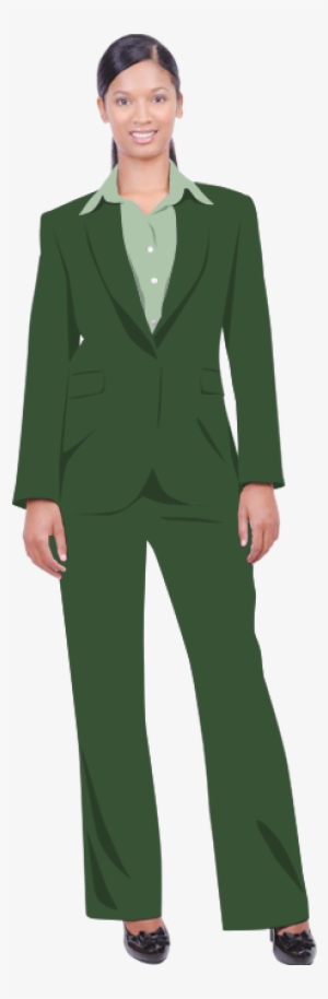 Woman With Shirt, Pants & Blazer - Tuxedo