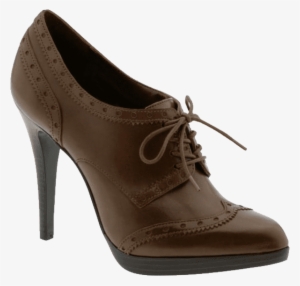 Free Png Chocolate Women Shoe Png Images Transparent - Oxford Shoes Heel Women