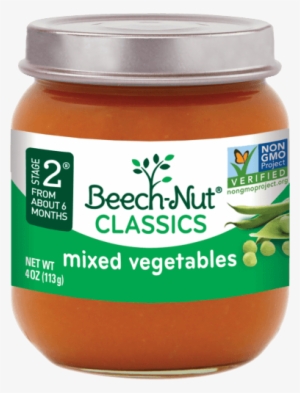 Classics Mixed Vegetables Jar - Beech-nut Classics Stage 2 Apple, Pear,