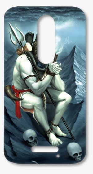 Lord Shiva Blue Shade - Lord Shiva Drinking Bhang