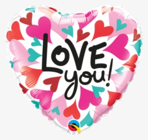 Love You Balloon - 24 Pc Bright & Colorful Contemporary Love Hearts
