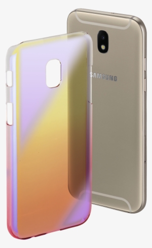 "mirror" Cover For Samsung Galaxy J7 , Yellow/pink - Hama Cover Mirror Für Samsung Galaxy J3 (2017), Gelb/blau