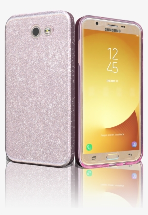 Samsung Galaxy J7 Mm Glitter Hybrid Rose Gold - Samsung Galaxy