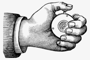 Hand Register Image - Vintage Hand Clip Art