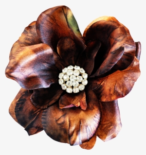 Hand Painted Brown Realistic Flower Png Transparent - Download