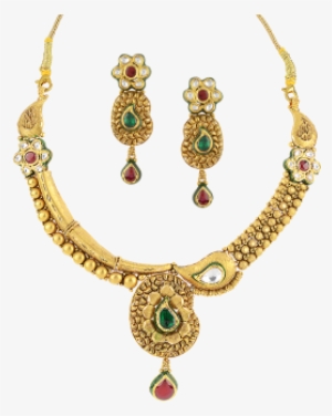 Orra Gold Set Necklace - Gold Necklace Set Latest Design