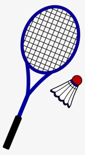 Racquet And Birdie Free Clip Art U - Raquette De Tennis Dessin
