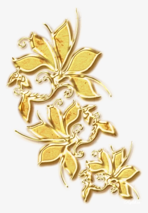 Золотые Орнаменты И Завитки Растровый Клипарт - Gold Ornaments Png