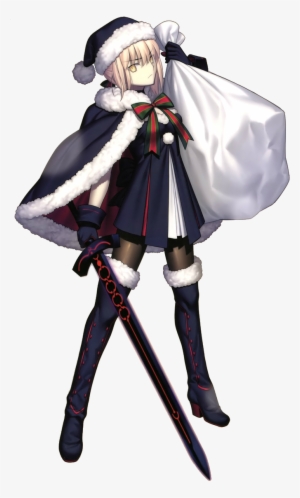 Santa Alter Stage 1-3 - Saber Alter Santa Png