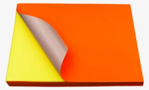 Fluorescent Orange Sticker Color Paper Label A4 100 - Construction Paper