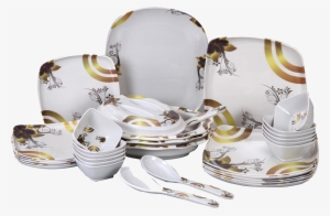 Crockery Dinner Set 34 Pcs - Fancy Dinner Set